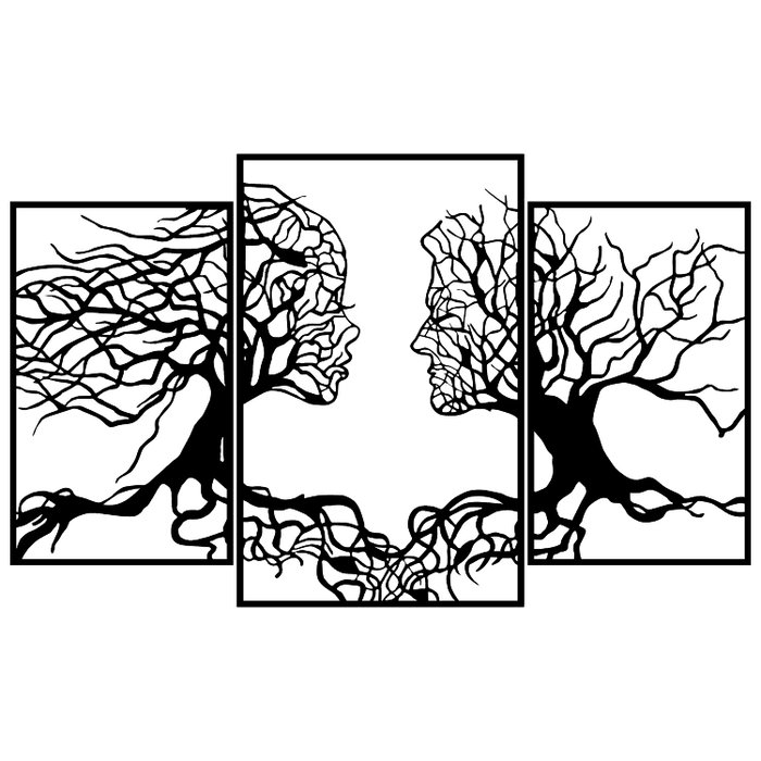 Wallity Love Tree Escultura de pared Negra Wallity Love Tree Escultura de pared Negra